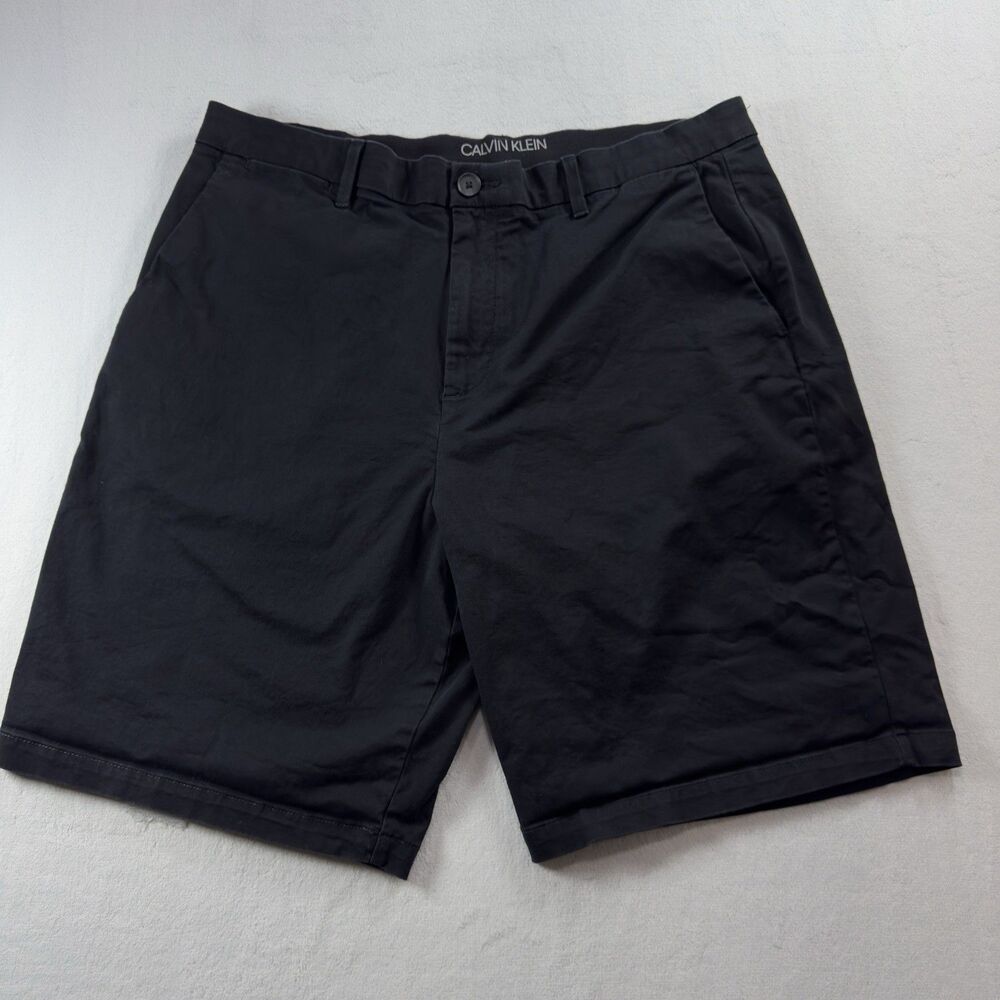 Calvin Klein Men's Shorts Size 34 Cotton Spandex Color Black